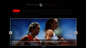 What Trener-biegowy.pl website looked like in 2020 (4 years ago)