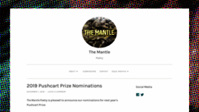 What Themantlepoetry.com website looked like in 2020 (4 years ago)