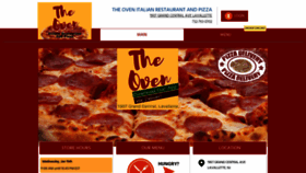 What Theovenpizzamenu.com website looked like in 2020 (4 years ago)