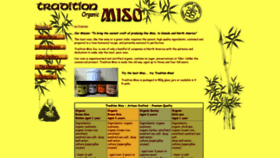 What Traditionmiso.com website looked like in 2020 (4 years ago)