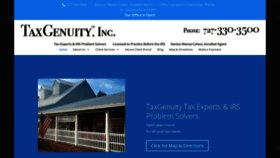 What Taxgenuity.com website looked like in 2020 (4 years ago)