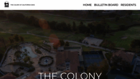What Thecolonyatcaloakshoa.com website looked like in 2020 (4 years ago)