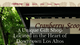 What Thecranberryscoop.com website looked like in 2020 (4 years ago)
