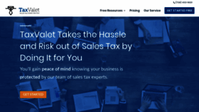 What Thetaxvalet.com website looked like in 2020 (4 years ago)