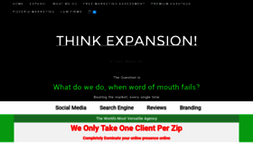 What Thinkexpansion.com website looked like in 2020 (4 years ago)