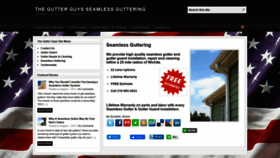 What Thegutterguysonline.com website looked like in 2020 (4 years ago)