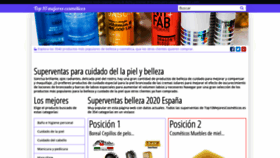 What Top10mejorescosmeticos.es website looked like in 2020 (4 years ago)
