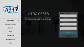 What Tashfitness.com website looked like in 2020 (6 years ago)
