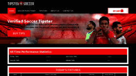 What Tipstersoccer.net website looked like in 2020 (4 years ago)