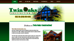 What Twinoaksconstruction.com website looked like in 2020 (4 years ago)
