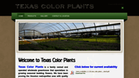 What Texascolorplants.com website looked like in 2020 (4 years ago)