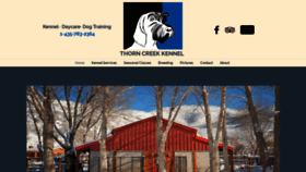 What Thorncreekkennel.com website looked like in 2020 (4 years ago)