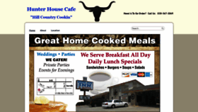 What Thehunterhousecafe.com website looked like in 2020 (4 years ago)