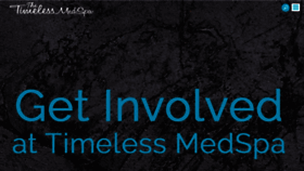 What Thetimelessmedspa.com website looked like in 2020 (4 years ago)