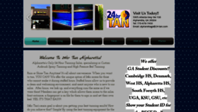 What Tanningalpharettaga.com website looked like in 2020 (4 years ago)