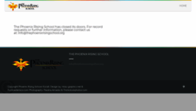 What Thephoenixrisingschool.org website looked like in 2020 (4 years ago)