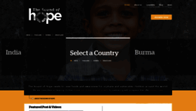What Thesoundofhope.org website looked like in 2020 (4 years ago)