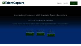 What Talentcapture.us website looked like in 2020 (4 years ago)