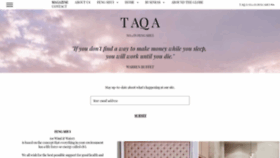 What Taqafengshui.com website looked like in 2020 (4 years ago)