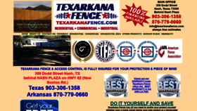 What Texarkanafence.com website looked like in 2020 (4 years ago)