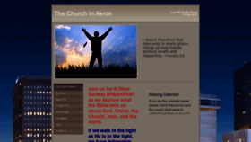 What Thechurchinakron.org website looked like in 2020 (4 years ago)