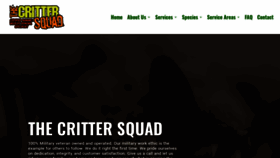 What Thecrittersquad.com website looked like in 2020 (4 years ago)