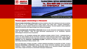 What Tlumacz-niemiecki.net.pl website looked like in 2020 (4 years ago)