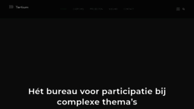 What Tertium.nl website looked like in 2020 (4 years ago)