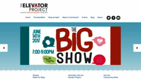What Theelevatorproject.ca website looked like in 2020 (5 years ago)