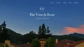 What Thevineandrosenapa.com website looked like in 2020 (4 years ago)