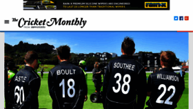 What Thecricketmonthly.com website looked like in 2020 (4 years ago)