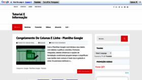 What Tutorialeinformacao.com.br website looked like in 2020 (5 years ago)