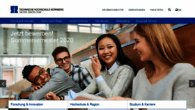 What Th-nuernberg.de website looked like in 2020 (4 years ago)