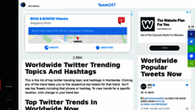 What Tweet247.net website looked like in 2020 (4 years ago)