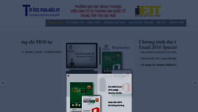 What Tinhocmos.edu.vn website looked like in 2020 (4 years ago)