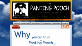 What Thepantingpooch.com website looked like in 2020 (4 years ago)