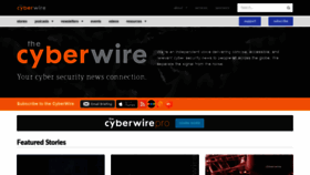 What Thecyberwire.com website looked like in 2020 (4 years ago)