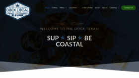 What Thedocktexas.com website looked like in 2020 (4 years ago)