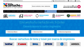 What Tiendacartucho.es website looked like in 2020 (4 years ago)