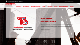What Torontowaterfrontmarathon.com website looked like in 2020 (4 years ago)