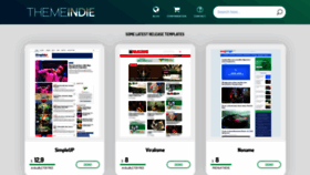 What Themeindie.com website looked like in 2020 (4 years ago)