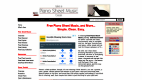What Take-a-piano-sheet-music-break.com website looked like in 2020 (4 years ago)