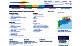 What Torontocentralhealthline.ca website looked like in 2020 (4 years ago)