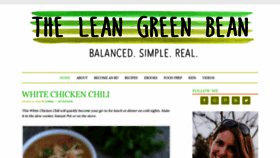 What Theleangreenbean.com website looked like in 2020 (4 years ago)