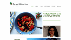 What Tanyabnutrition.com website looked like in 2020 (4 years ago)