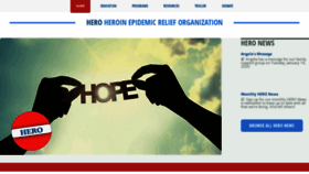 What Theherofoundation.org website looked like in 2020 (4 years ago)