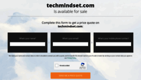 What Techmindset.com website looked like in 2020 (4 years ago)