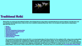What Traditionalreiki.com website looked like in 2020 (4 years ago)