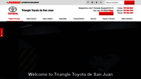 What Triangletoyotadesanjuan.com website looked like in 2020 (4 years ago)