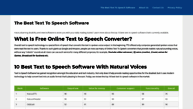 What Texttospeechmp3.com website looked like in 2020 (4 years ago)